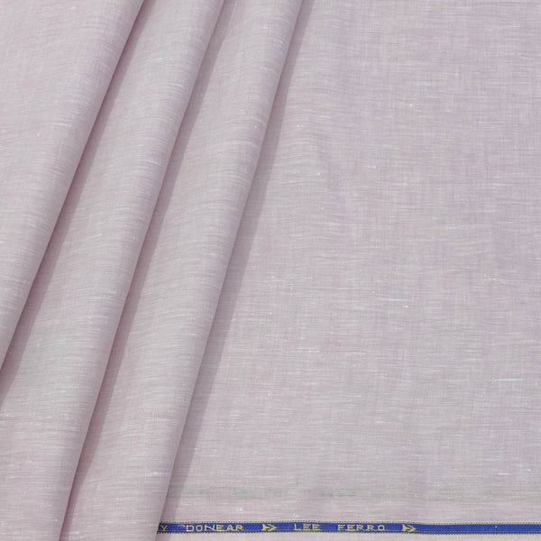 Shirt Fabric Donear 100% Linen 60Lea Plain colour Crepe Pink