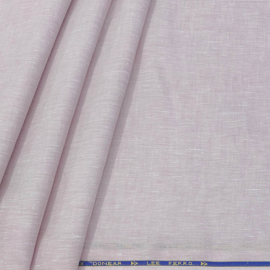 Shirt Fabric Donear 100% Premium Linen 60Lea Plain colour Crepe Pink