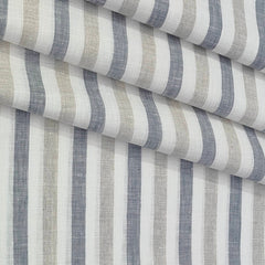 Shirt Fabric Donear 100% Linen 60Lea Patta Lining Colour Grey N Brown