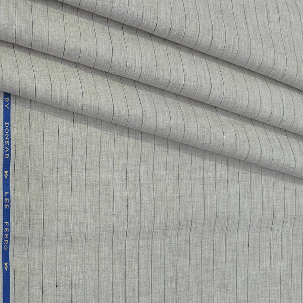 Shirt Fabric Donear 100% Linen 60Lea Broad Lining Colour Dusty Brown