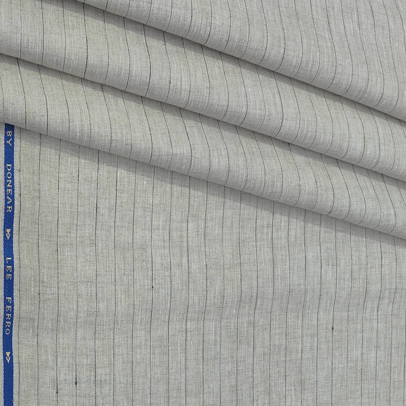 Shirt Fabric Donear 100% Linen 60Lea Broad Lining Colour Dusty Brown