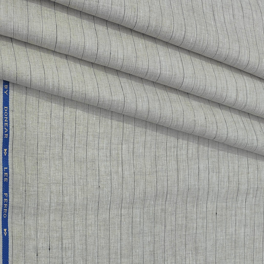 Shirt Fabric Donear 100% Premium Linen 60Lea Broad Lining Colour Dusty Brown