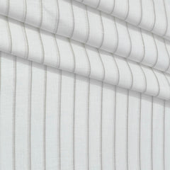 Shirt Fabric Donear 100% Linen 60Lea Broad Lining Colour White N Brown