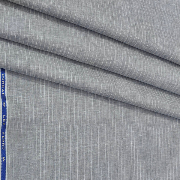 Shirt Fabric Donear 100% Linen 60Lea Lining Colour Grey