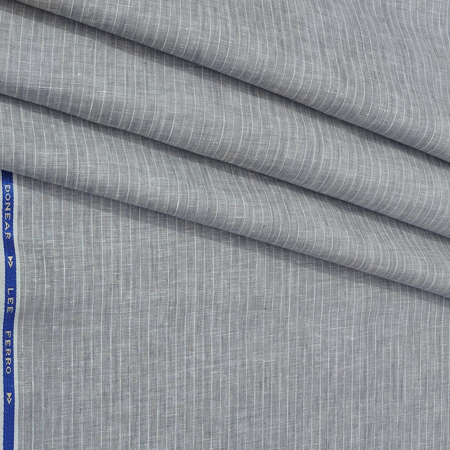 Shirt Fabric Donear 100% Premium Linen 60Lea Lining Colour Grey