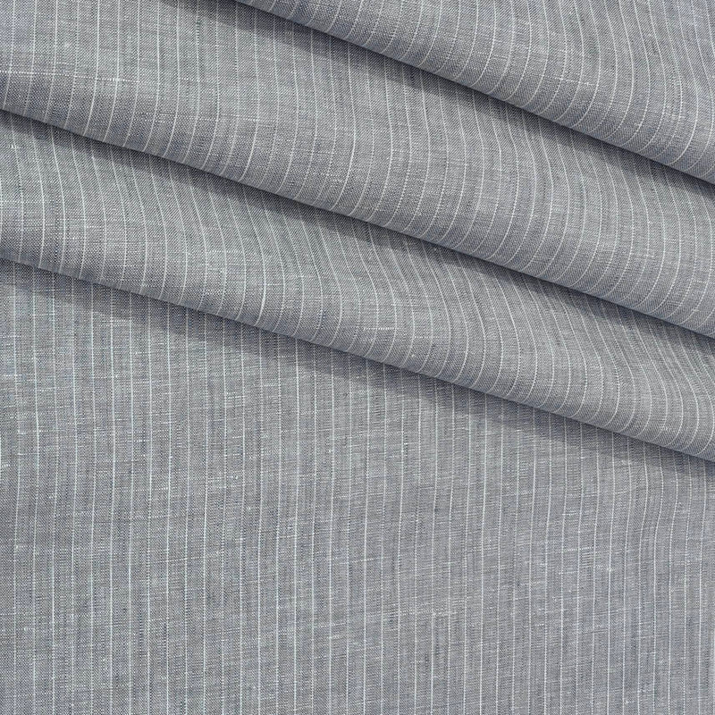 Shirt Fabric Donear 100% Linen 60Lea Lining Colour Grey