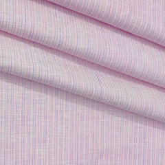 Shirt Fabric Donear 100% Linen 60Lea Pin Lining Colour Pink N Blue