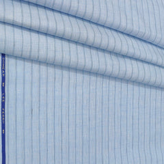 Shirt Fabric Donear 100% Linen 60Lea Broad Lining Colour Sky Blue