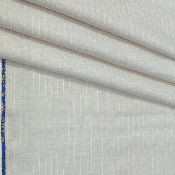 Shirt Fabric Donear 100% Linen 60Lea Lining Colour Light Brown