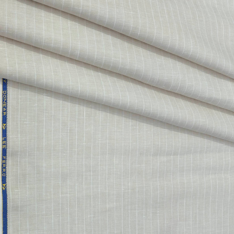 Shirt Fabric Donear 100% Linen 60Lea Lining Colour Light Brown