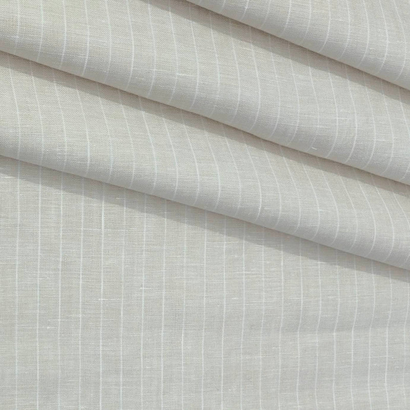 Shirt Fabric Donear 100% Linen 60Lea Lining Colour Light Brown