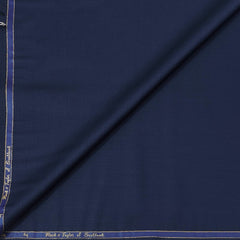 Trouser Fabric Reid & Taylor Super Fine 120s 45% Wool Blended Dotted Color Blue