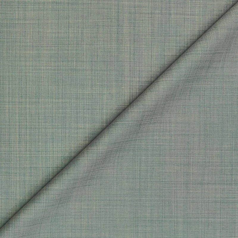 Trouser Fabric Reid & Taylor Super Luxurious 110s 50%Wool Blended Slub Color Greenish