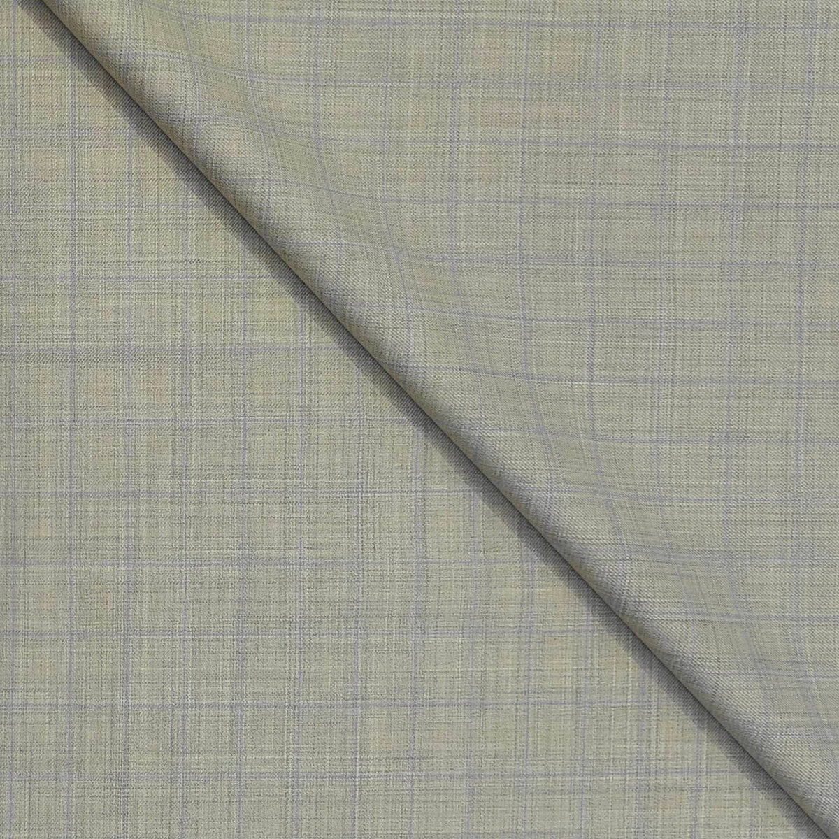 Trouser Fabric Reid & Taylor  Super 100s 50%Wool Check Color Light Brown