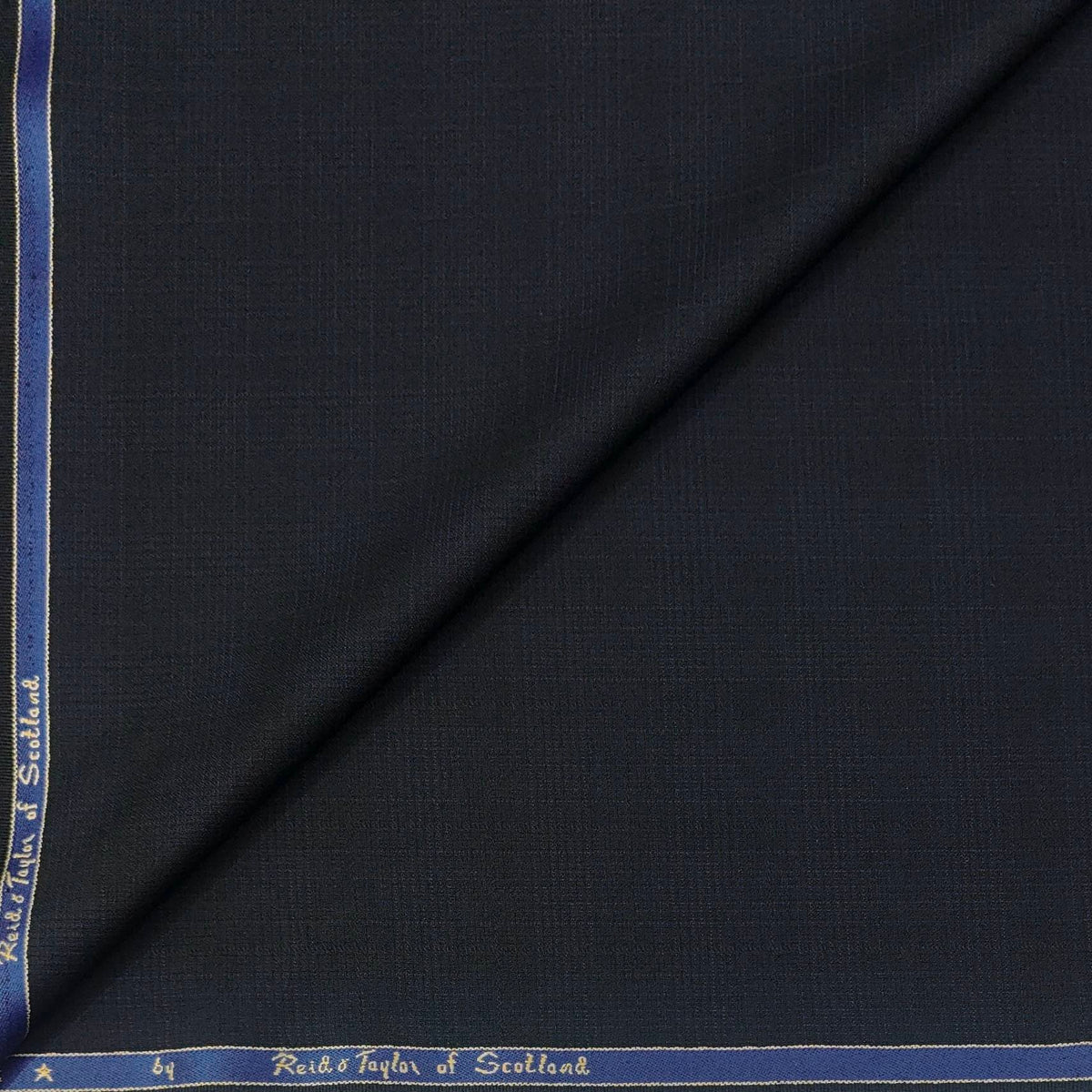Trouser Fabric Reid & Taylor  Super 100s 50%Wool Check Color Blue N Black