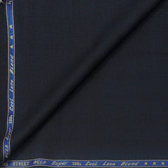 Trouser Fabric Reid & Taylor  Super 100s 50%Wool Check Color Blue N Black