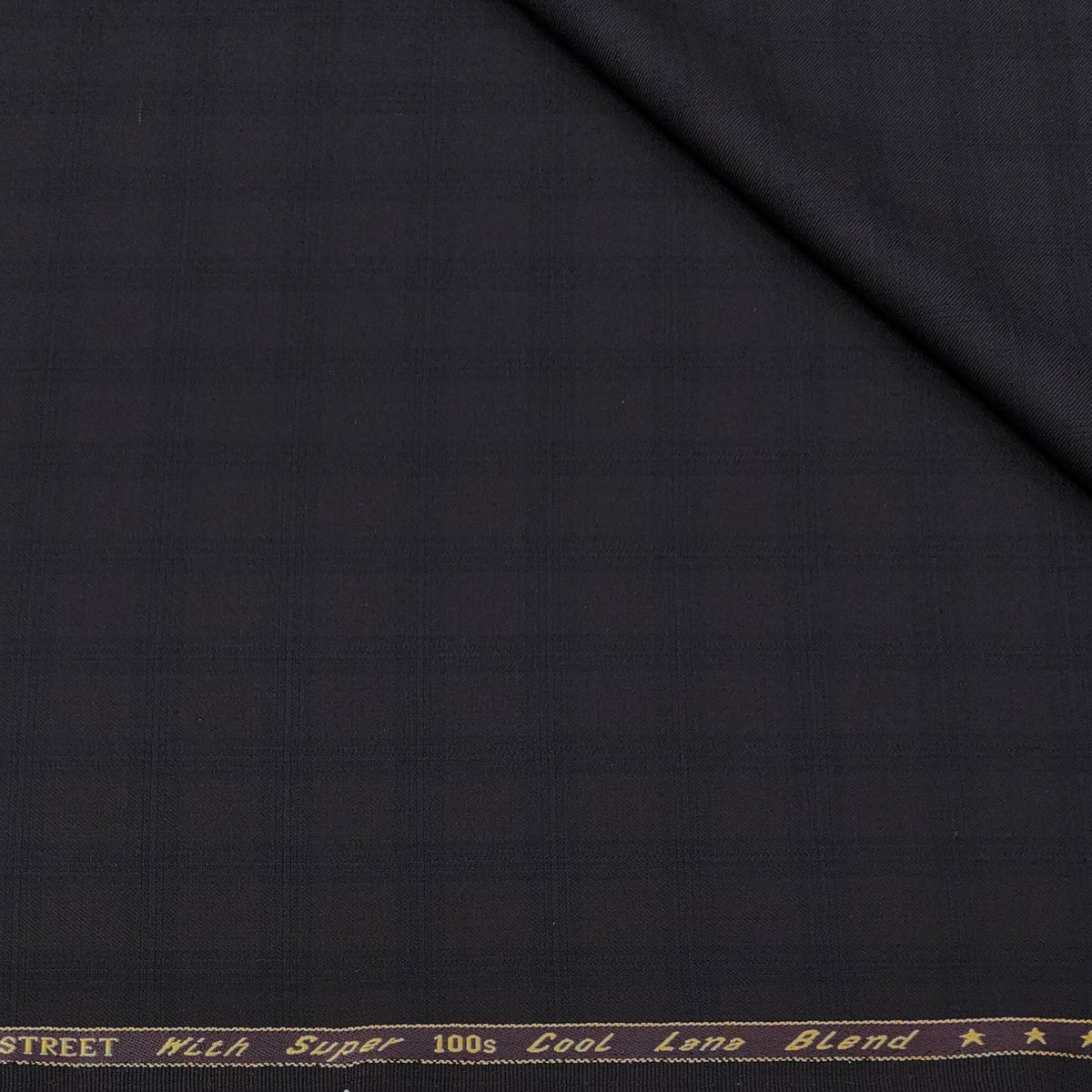 Trouser Fabric Reid & Taylor  Super 100s 50%Wool Check Color Dull Wine
