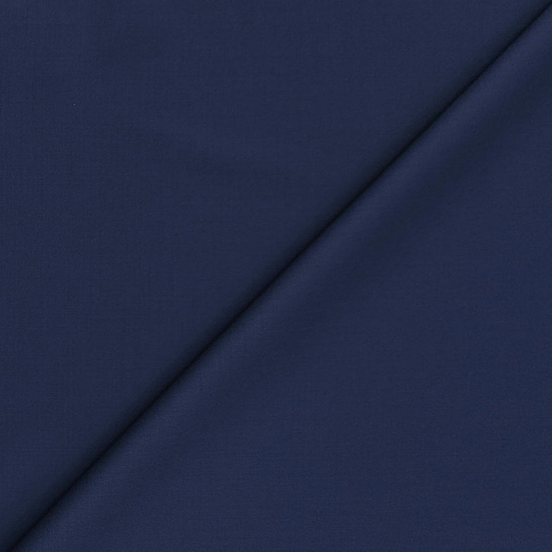 Trouser Fabric eid & Taylor Super 110s Stretchable 60% Wool Plain Color Blue