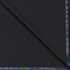Trouser Fabric Reid & Taylor Super 130s 30%Wool Blended Dobby Color Black