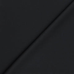 Trouser Fabric Reid & Taylor Super 110s Stretchable 60% Wool Plain Color Z Black