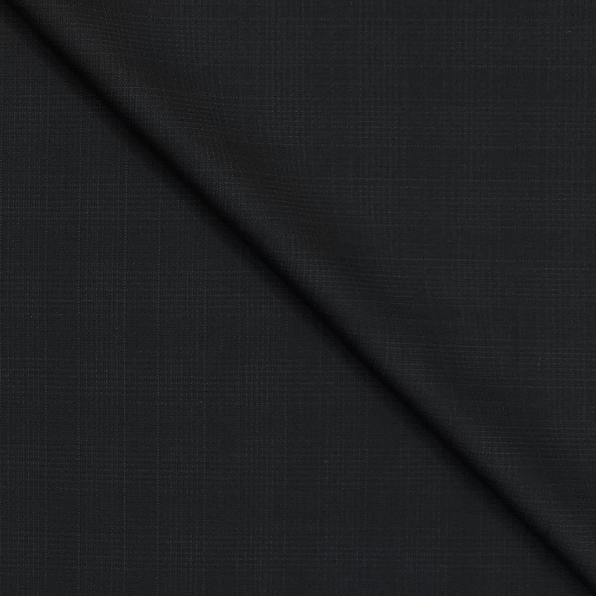 Trouser Fabric Red & Taylor Super 100s 50%Wool Mild Check Color Crow Black