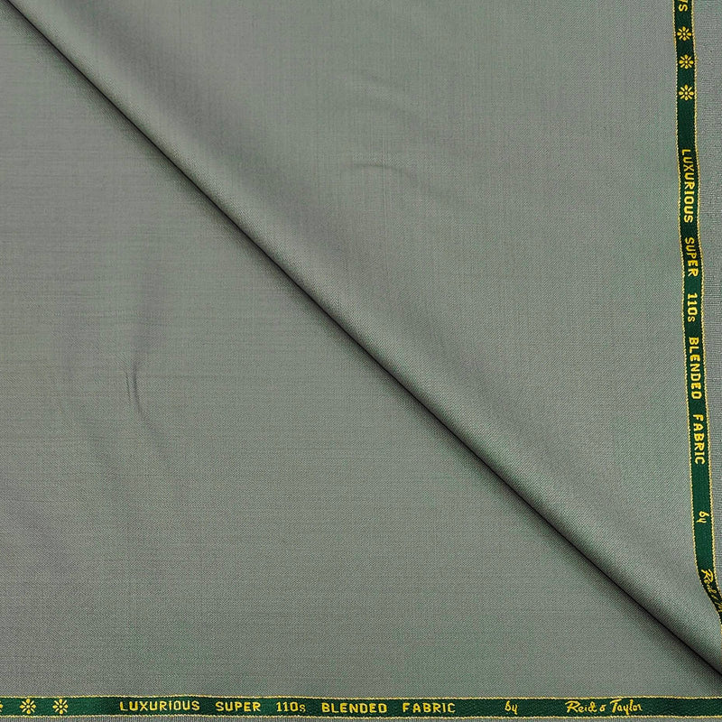 Trouser Fabric Reid & Taylor Super 110s 50%Wool Slub Color Swamp Green