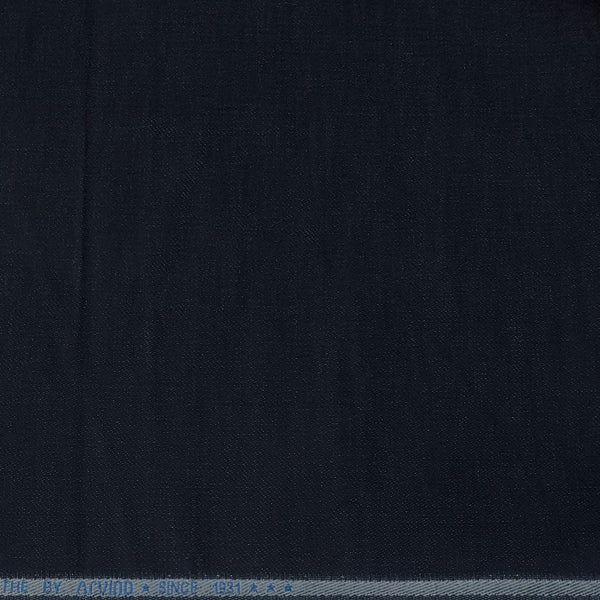 Trouser Fabric Arvnd Denim Stretchable Courdray Colour Blackish Blue