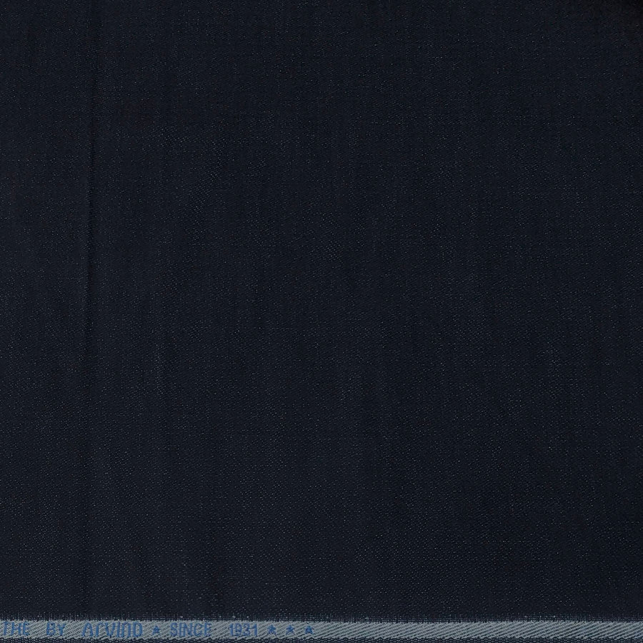 Trouser Fabric Arvnd Denim Stretchable Courdray Colour Blackish Blue