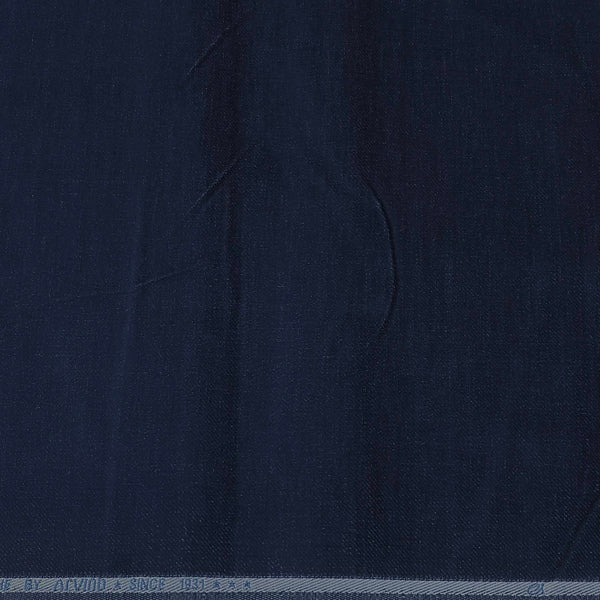Trouser Fabric Arvind Denim Stretchable Courdray Colour Dark Blue