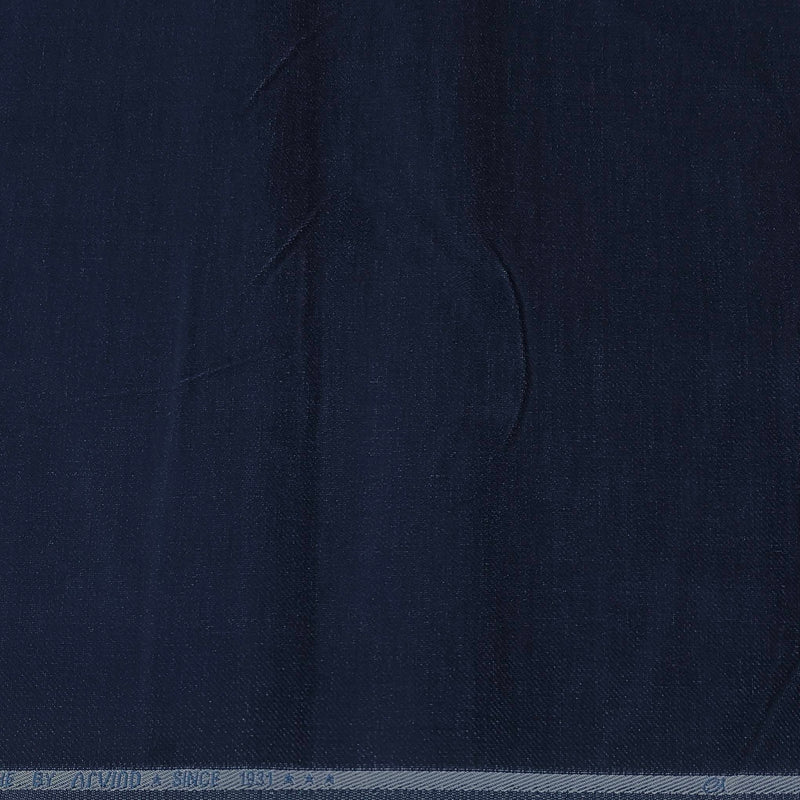 Trouser Fabric Arvind Denim Stretchable Courdray Colour Dark Blue