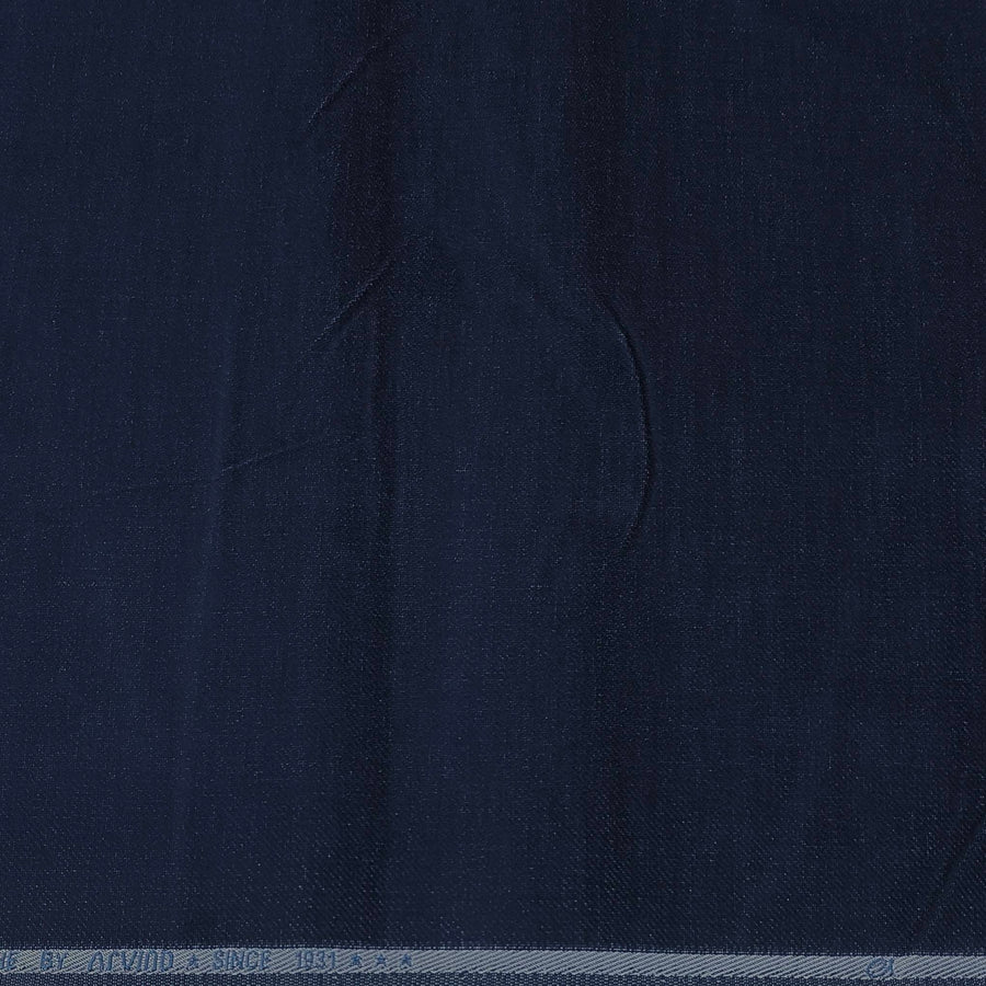 Trouser Fabric Arvind Denim Stretchable Courdray Colour Dark Blue