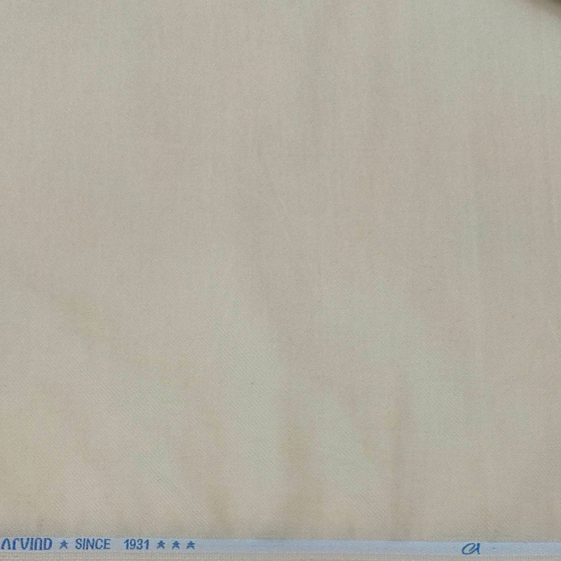 Trouser Fabric Arvind Denim Stretchable Courdray Colour Cream
