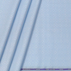 Shirt Fabric Soktas Finest Giza Cotton Jacquard Colour Blue
