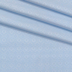 Shirt Fabric Soktas Finest Giza Cotton Jacquard Colour Blue