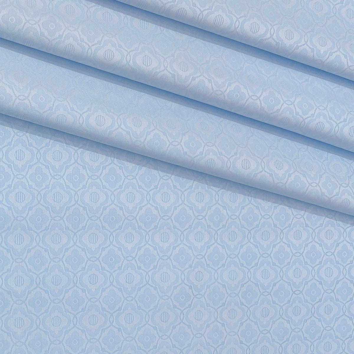 Shirt Fabric Soktas Finest Giza Cotton Jacquard Colour Blue