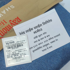 Raymond Woollen Thick Shawl Lohi Narmada Colour Blue