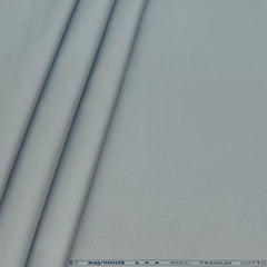 Trouser Fabric Raymond Pure Cotton Textured Color Silver
