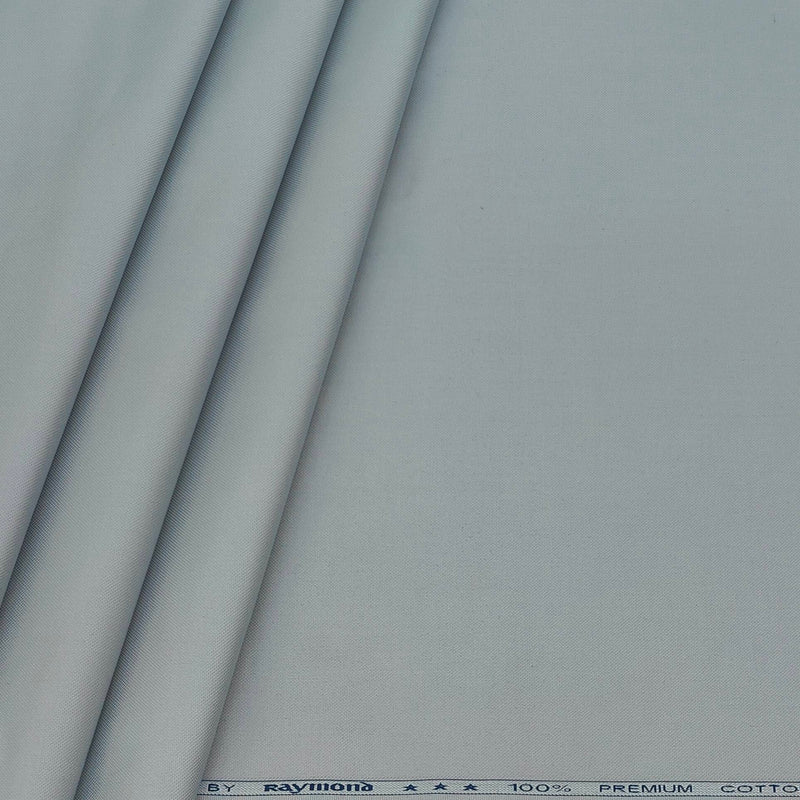 Trouser Fabric Raymond Pure Cotton Textured Color Silver