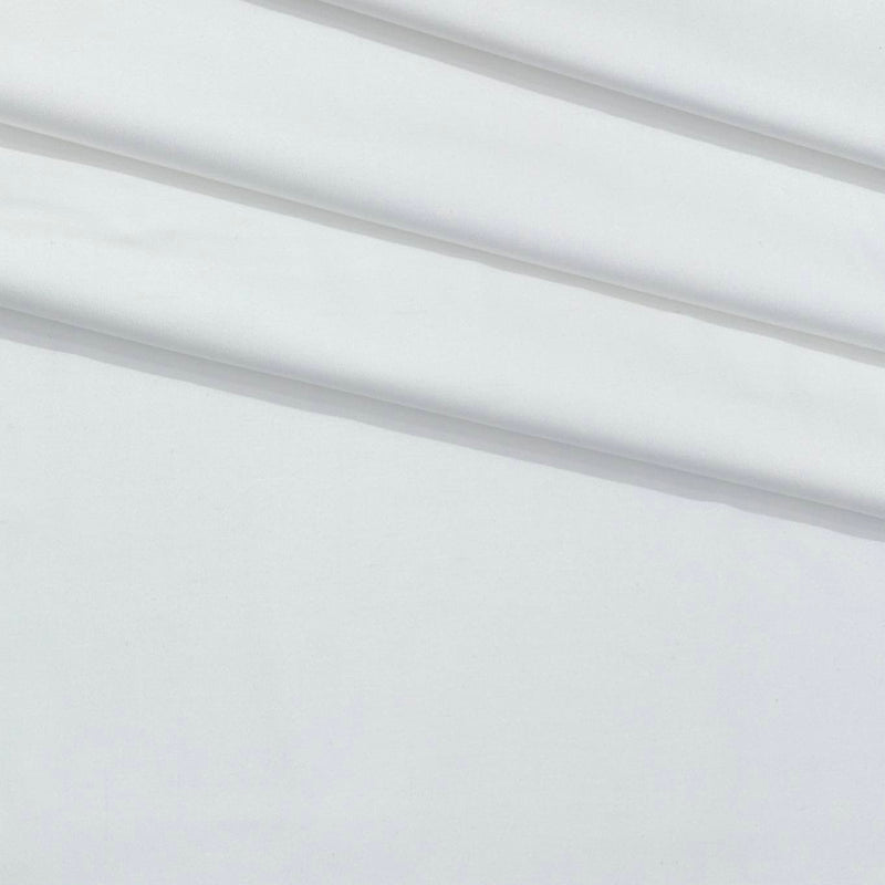 Trouser Fabric Raymond Pure Cotton Plain Lycra Color White