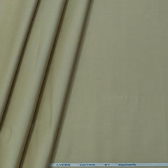 Trouser Fabric Raymond Pure Cotton Plain Lycra Color Chamomile Brown