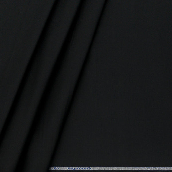 Trouser Fabric aymond Pure Cotton Plain Lycra Color Black