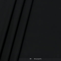 Trouser Faric Siyaram 4Way Lycra Premium Plain Colour Black