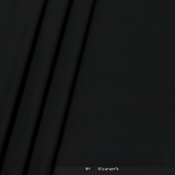 Trouser Faric Siyaram 4Way Lycra Premium Plain Colour Black