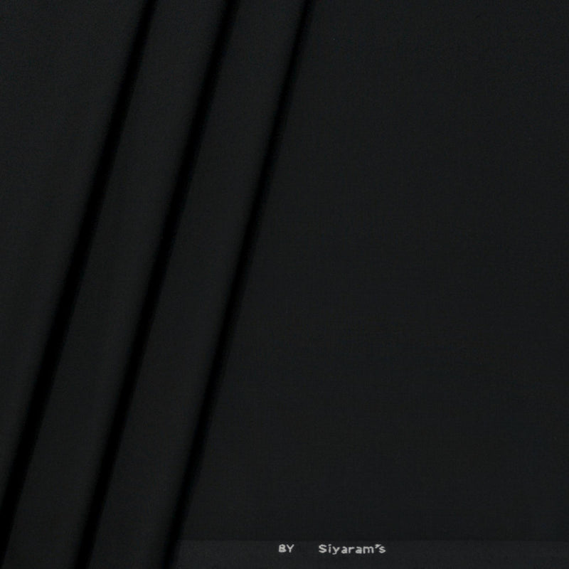 Trouser Faric Siyaram 4Way Lycra Premium Plain Colour Black