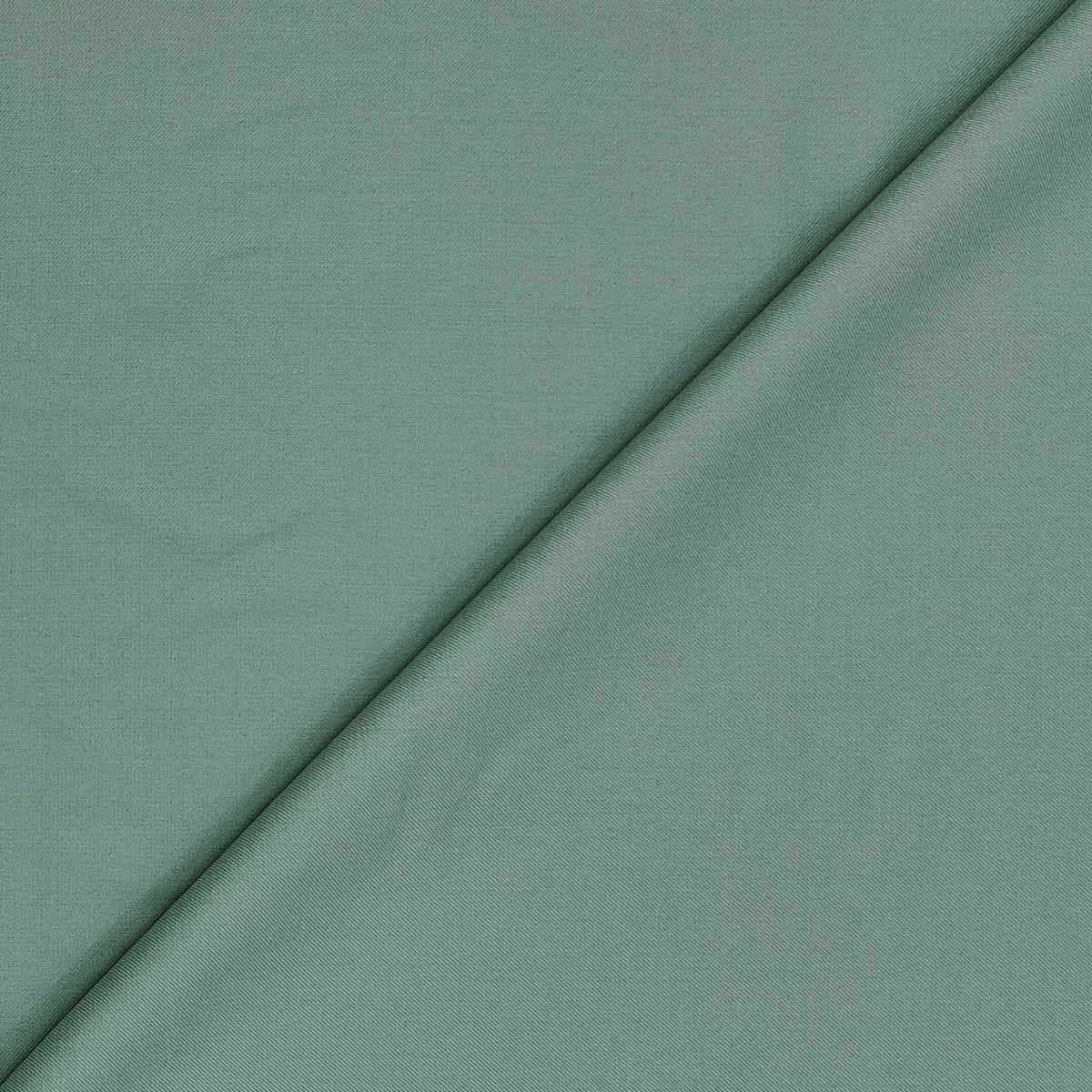Trouser Fabric Raymond Super 140s Merino Wool Plain Colour Celadon Green