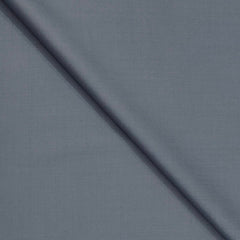 Trouser Fabric Raymond Super 140s Merino Wool Blended Plain Colour Greyish Blue