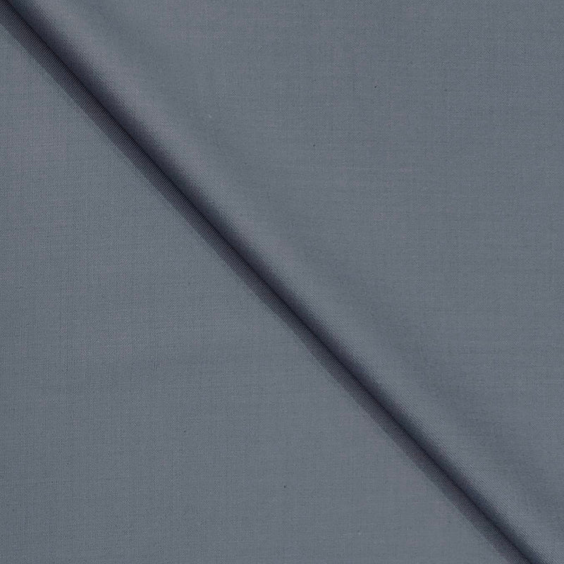 Trouser Fabric Raymond Super 140s Merino Wool Blended Plain Colour Greyish Blue