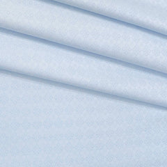 Shirt Fabric Soktas Finest Giza Cotton Jacquard Colour Light Blue