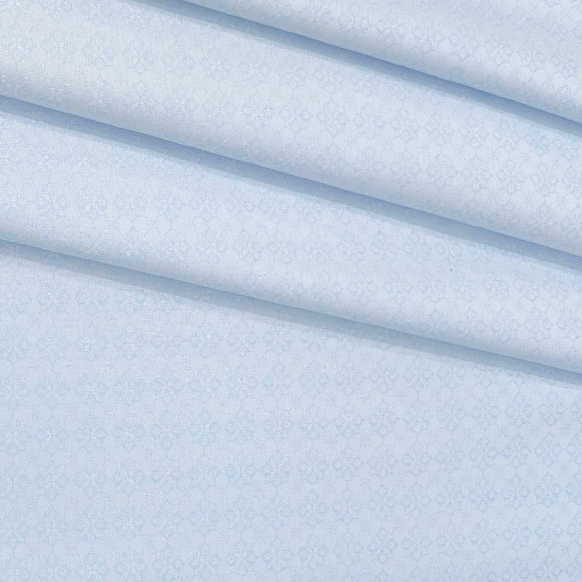 Shirt Fabric Soktas Finest Giza Cotton Jacquard Colour Light Blue