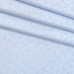 Shirt Fabric Soktas Finest Giza Cotton Jacquard Colour Powder Blue